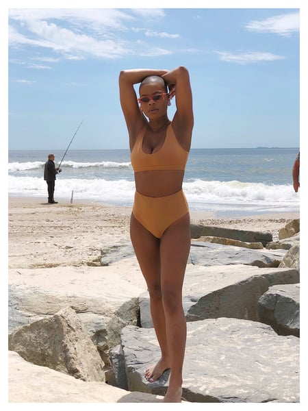 Image of Nubian swimsuit set