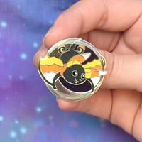 Image 3 of Candycorn Bat Enamel Pin