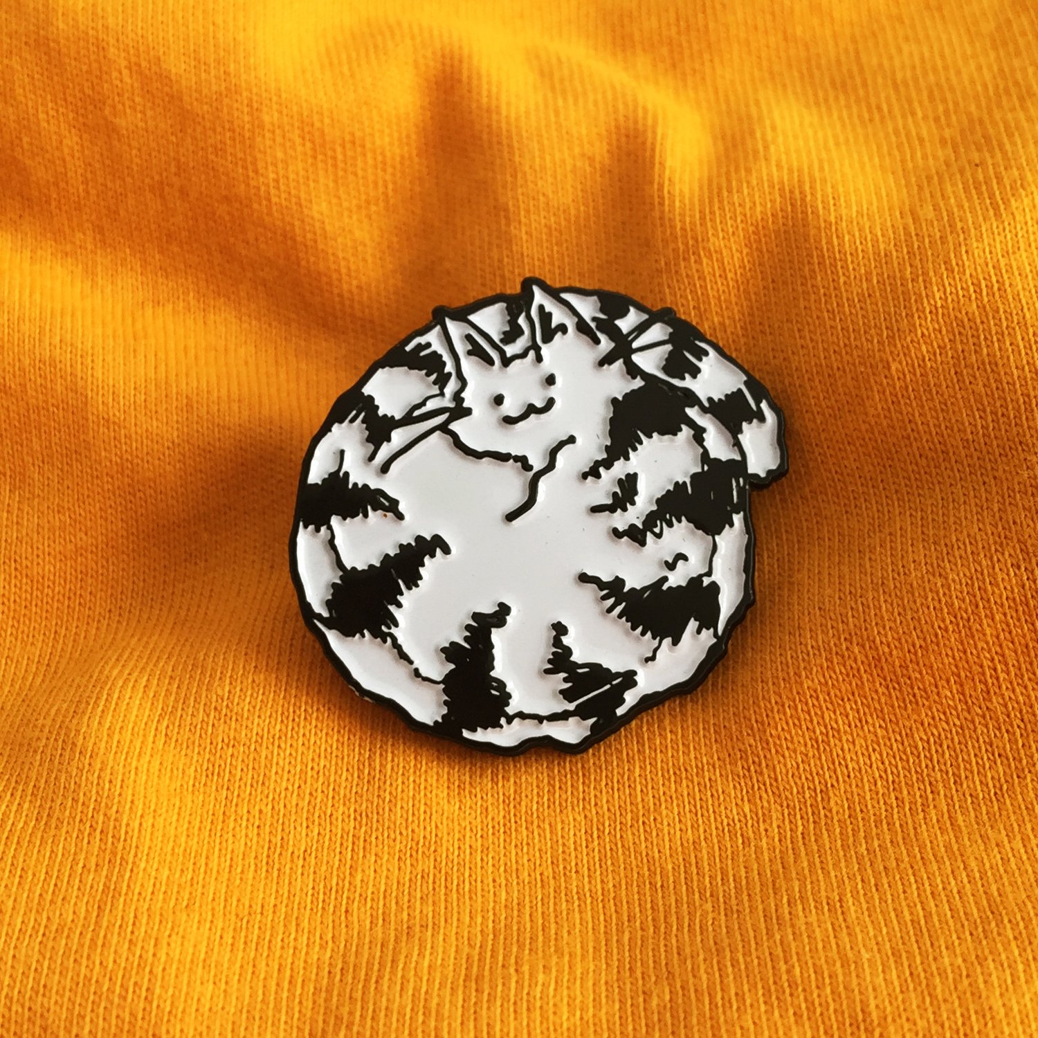 Being Curled Up Looks Like Fun Enamel Pin