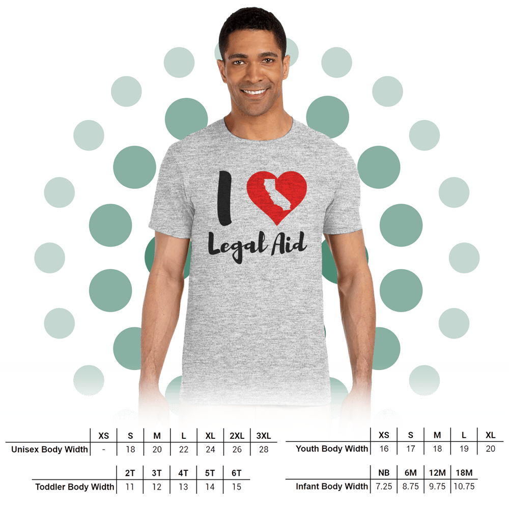 Image of I ❤ Legal Aid- Large Print Tee