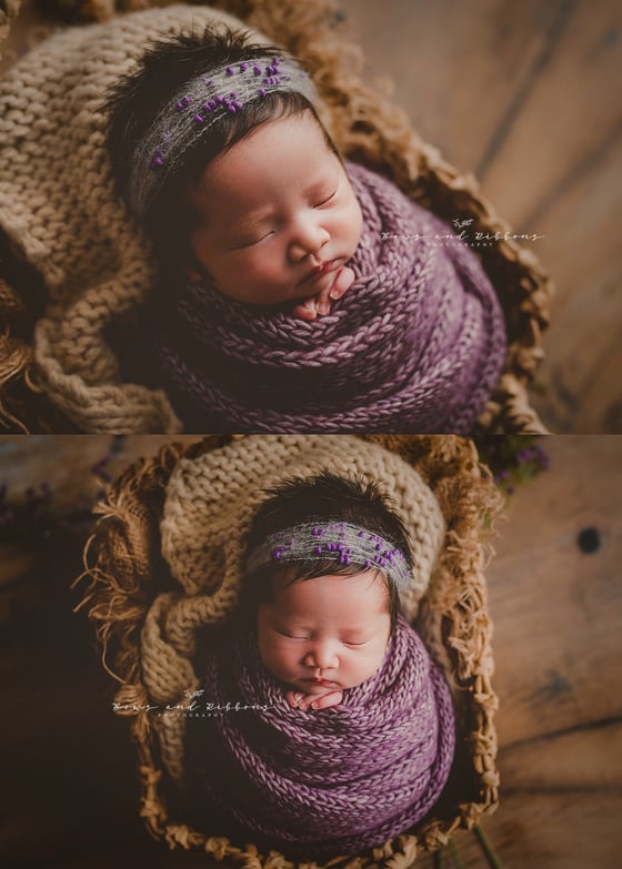 Image of Grey mohair headband