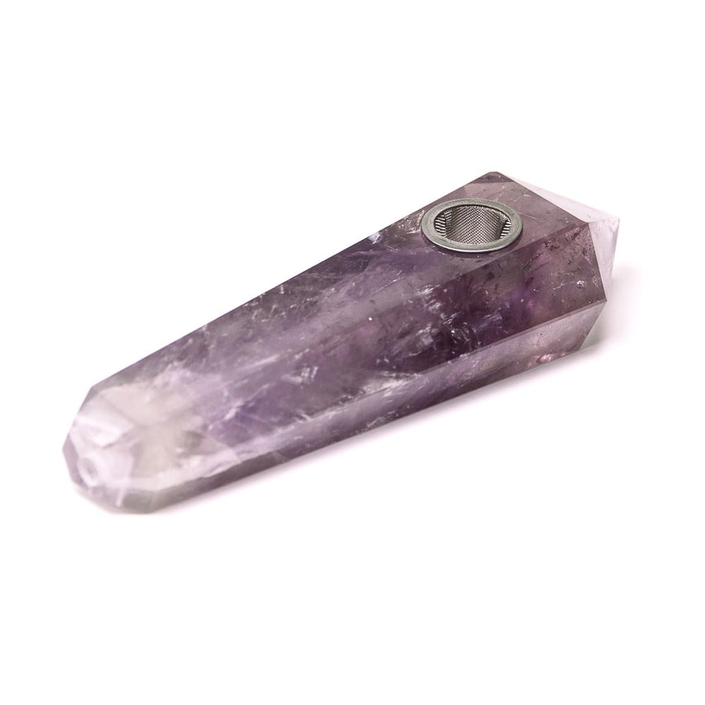 Image of Amethyst Crystal Hand Pipe