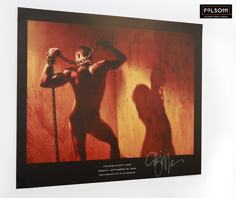 Image of Signed Clive Barker 2018 Folsom Street Fair Poster