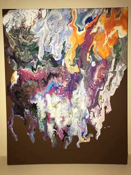 Image of "Dirty Pour" Painting