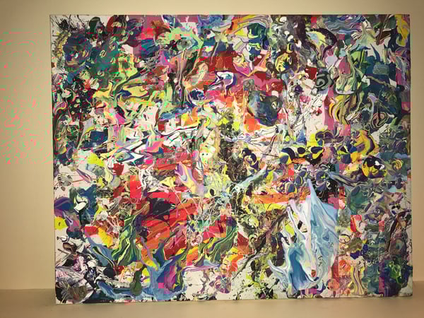 Image of "Dirty Pour" and Splatter Painting