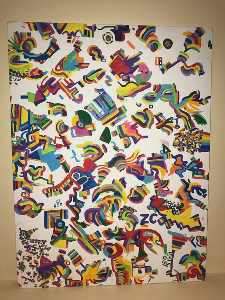 Image of "Eye Candy" Color Combination Painting