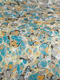 Marbled Paper Fall Colors Stone Pattern - 1/2 sheets