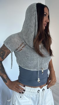 Image 2 of Frosted Tide Crop Hoddie