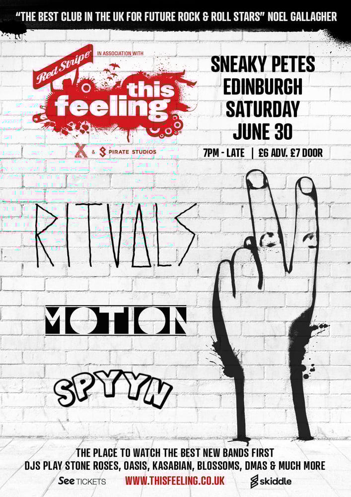Image of Rituals @ Sneaky Pete's 30th June (This Feeling) Tickets