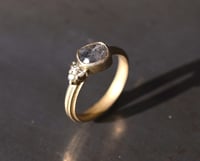 Image 3 of Rose cut and brilliant diamonds in 18ct gold. Engagment ring, bold and contemporaty jewellery