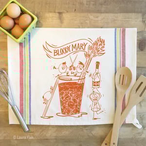 Image of Bloody Mary Funny Food Tea Towel
