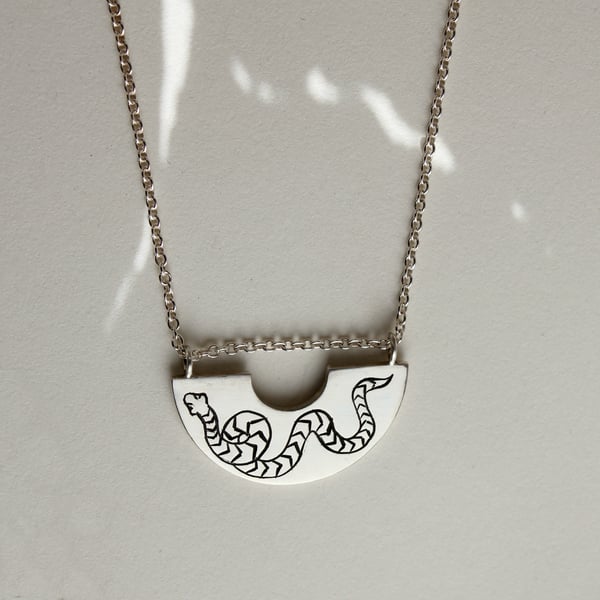 Image of Engraved Python Necklace