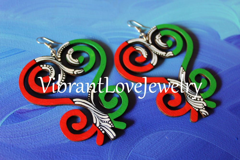 Image of "Sankofa Love" earrings!