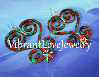 Image 2 of "Sankofa Love" earrings!