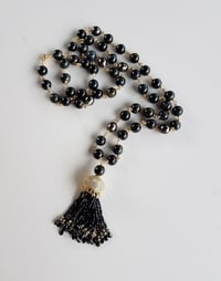 Image 2 of Cat's Eye & Spinel Fancy Tassel Necklace