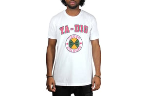 Image of Cross Colours - YA DIG SHORT SLEEVE T SHIRT - WHITE