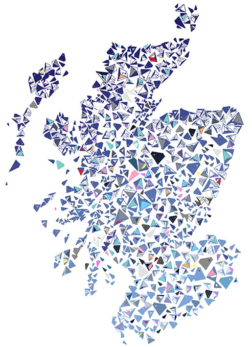 Image of Scotland Shapes Map