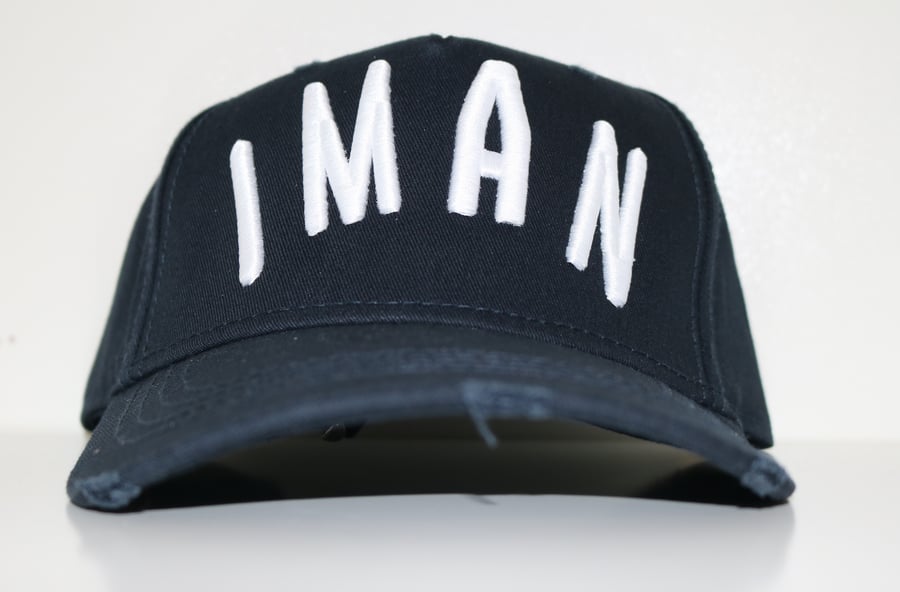 Image of Iman 'Faith' - Navy Distressed Cap