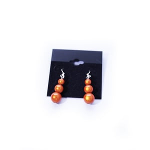 Image of Glow Bead Triple Bead Earrings