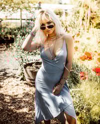 Image 2 of Suede Wrap Choker with Aromatic Pendant