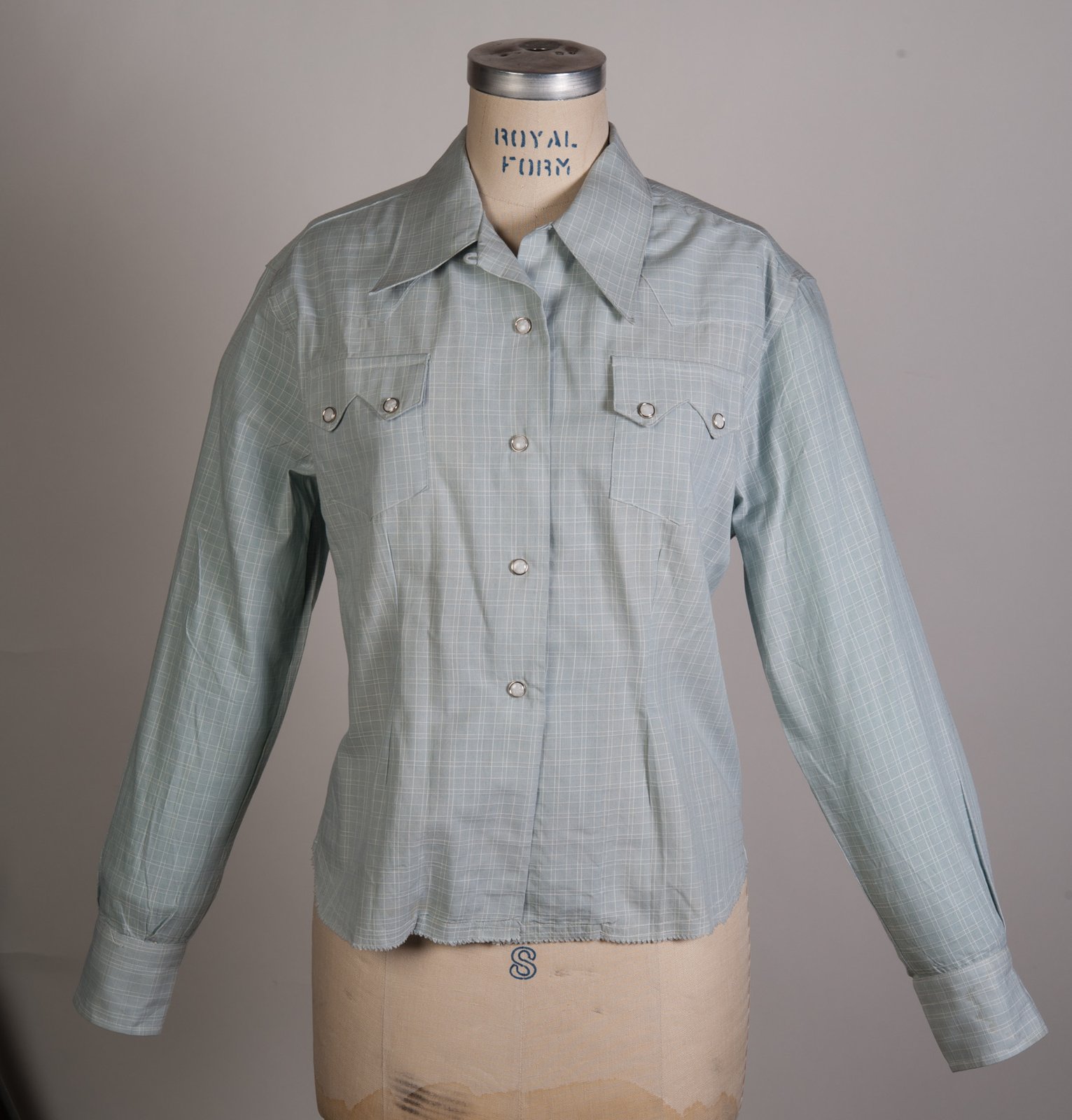 Womens Deadstock 1950's LEVIS Short Horn Saw Tooth Western Shirt 