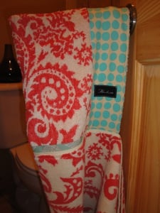 Image of Amy Butler Organic Watermelon Hooded Towel