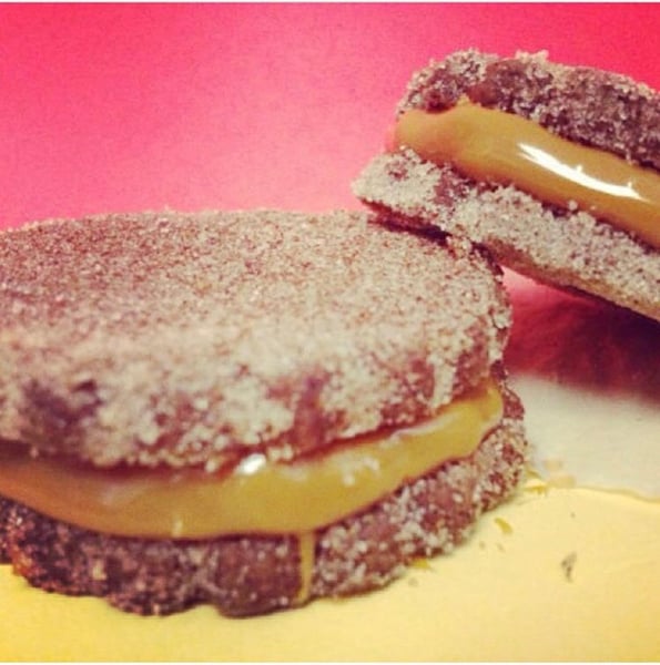 Image of Abuelita hot chocolate alfajores