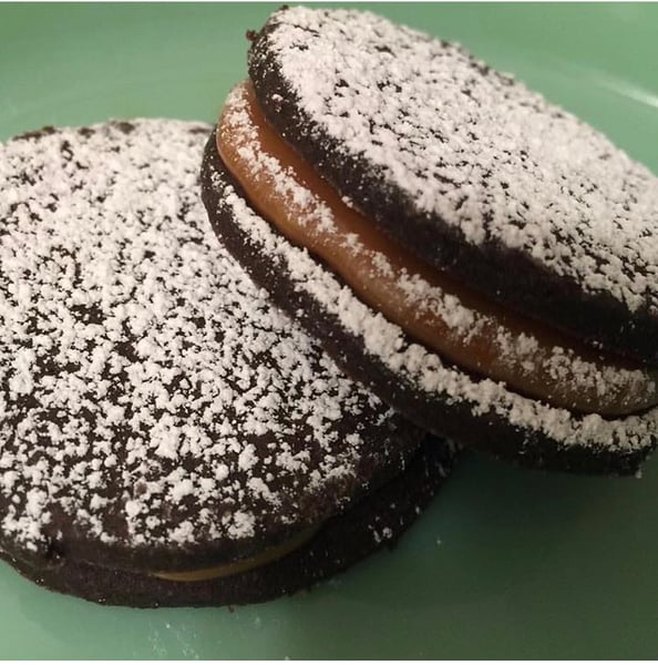 Image of Dark chocolate alfajores