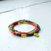 Image of Sow and Ye Shall Grow - Orange and indigo seed bead bracelet