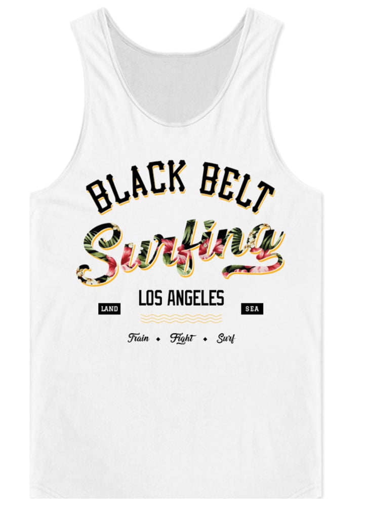 Image of White Floral Tank (Mens)