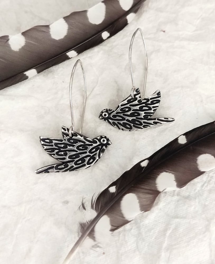 Image of Take Flight Feathered Earrings
