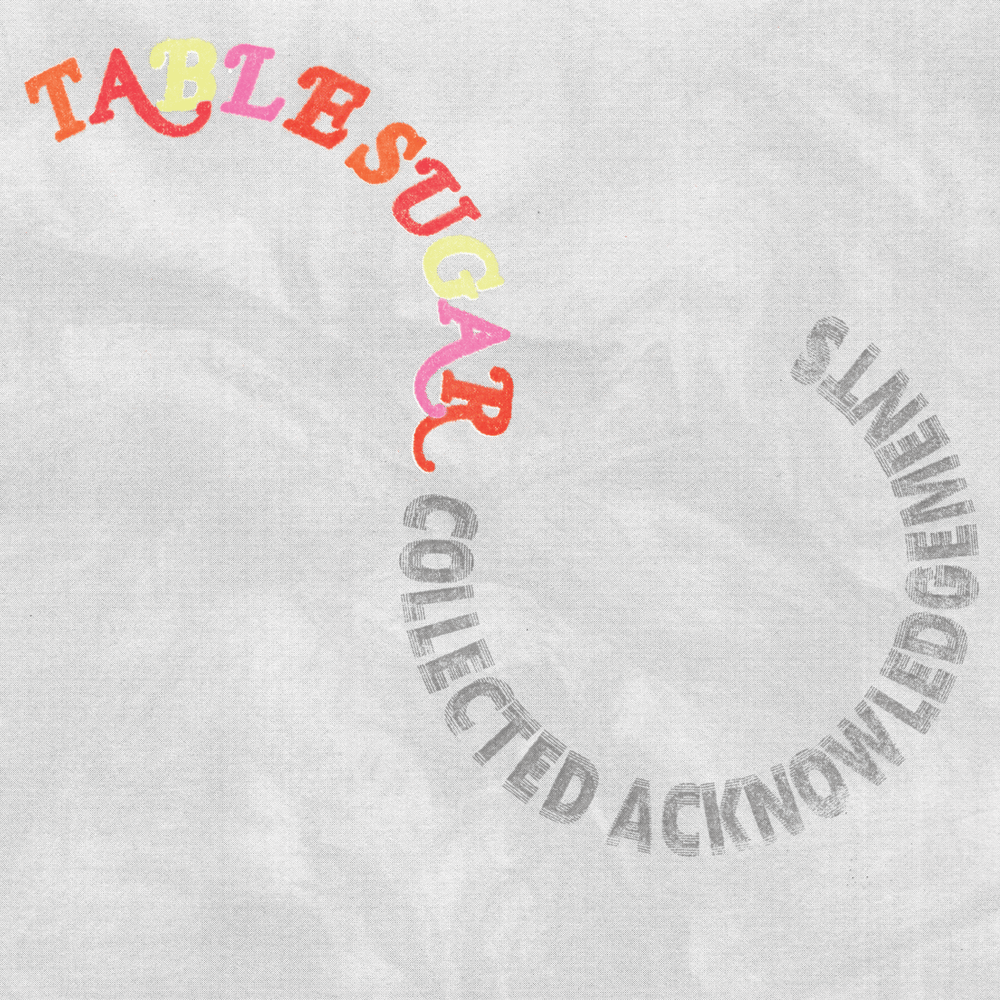 Image of TABLE SUGAR "COLLECTED ACKNOLWEDGEMENTS" 12"