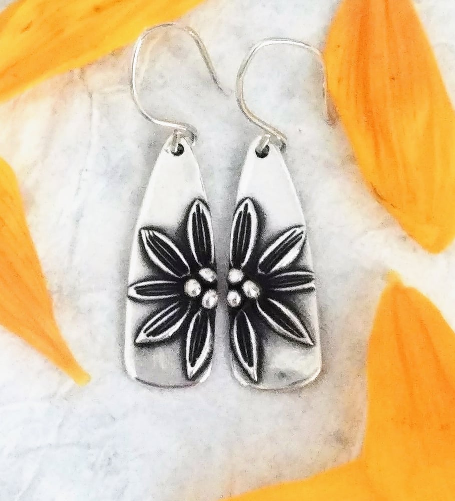 Image of Balsamroot Sunflower Earrings