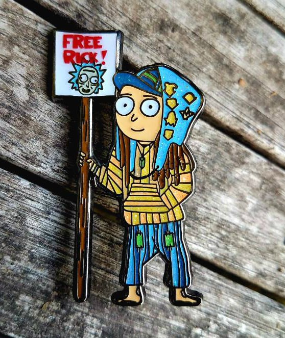 Image of Wook Morty Rick and Morty Festival Morty Smith Hatpin
