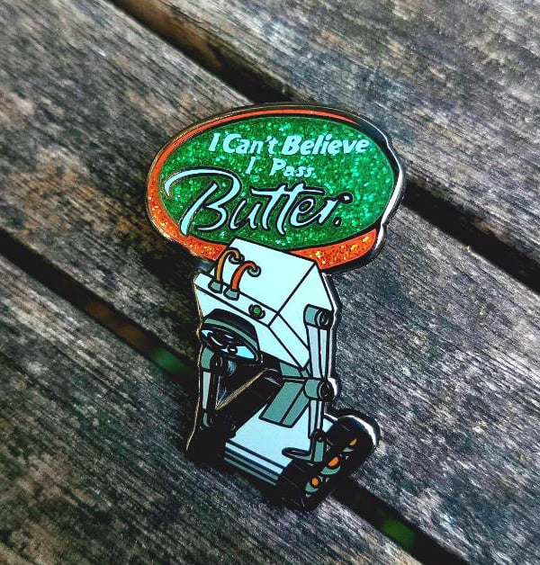 Image of Butterbot "What is My Purpose?" Cold Open Rick and Morty Pin