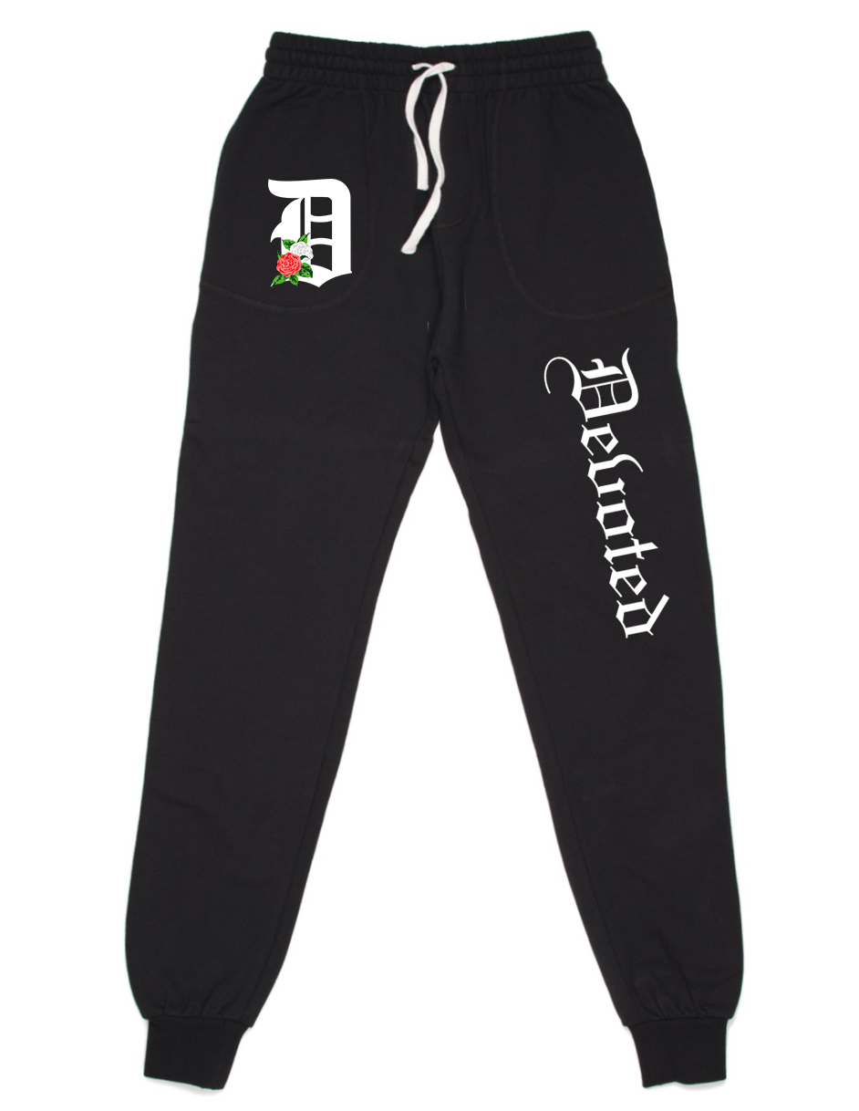 D Rose Joggers Black Devoted Supply