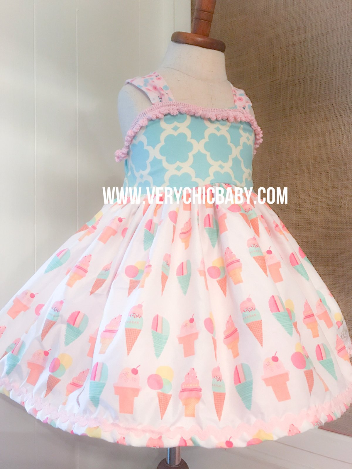 Ice Cream Cone Dress | VeryChicBaby Ice Cream Cone Dress | VeryChicBaby