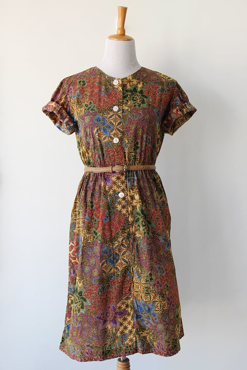 Image of SOLD Batik Print Dress