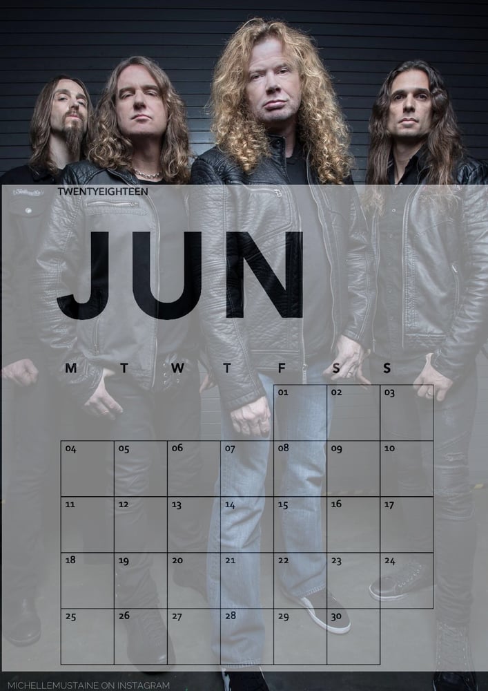 Image of MEGADETH Calendar