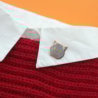 Image 3 of British Shorthair cat, hard enamel pin - rose gold plating - cat breed - cat pin - lapel pin badge