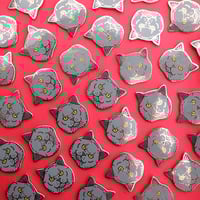 Image 5 of British Shorthair cat, hard enamel pin - rose gold plating - cat breed - cat pin - lapel pin badge