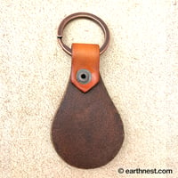 Image 2 of Leather Key Chain - Kiss Ass