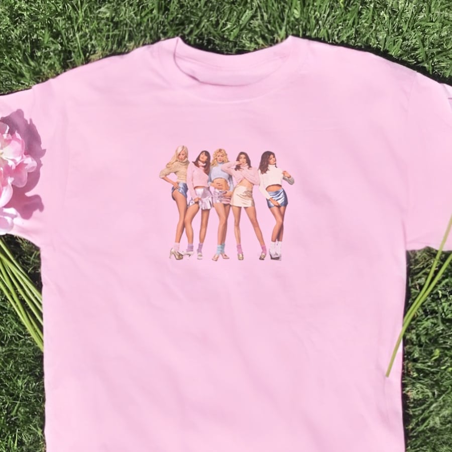 Image of Pink 90's Versace Supermodels T-Shirt