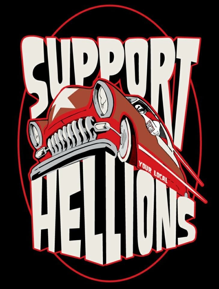 Image of Hellions Support Shirt (Texas Star Car)