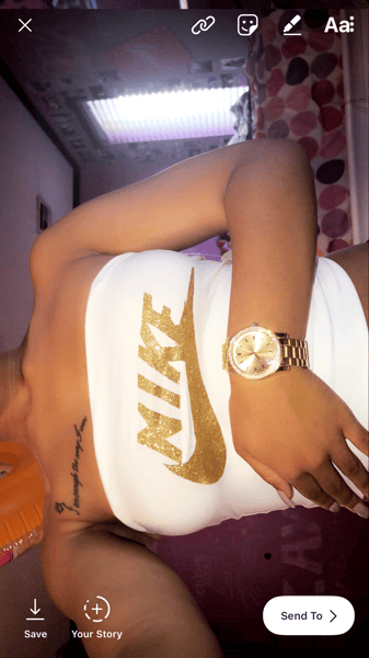 Image of Nike t-top shirt