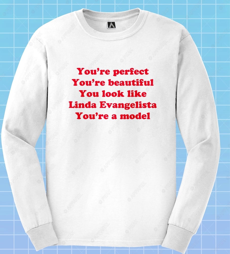 Image of You're Beautiful Long Sleeve T-Shirt in White