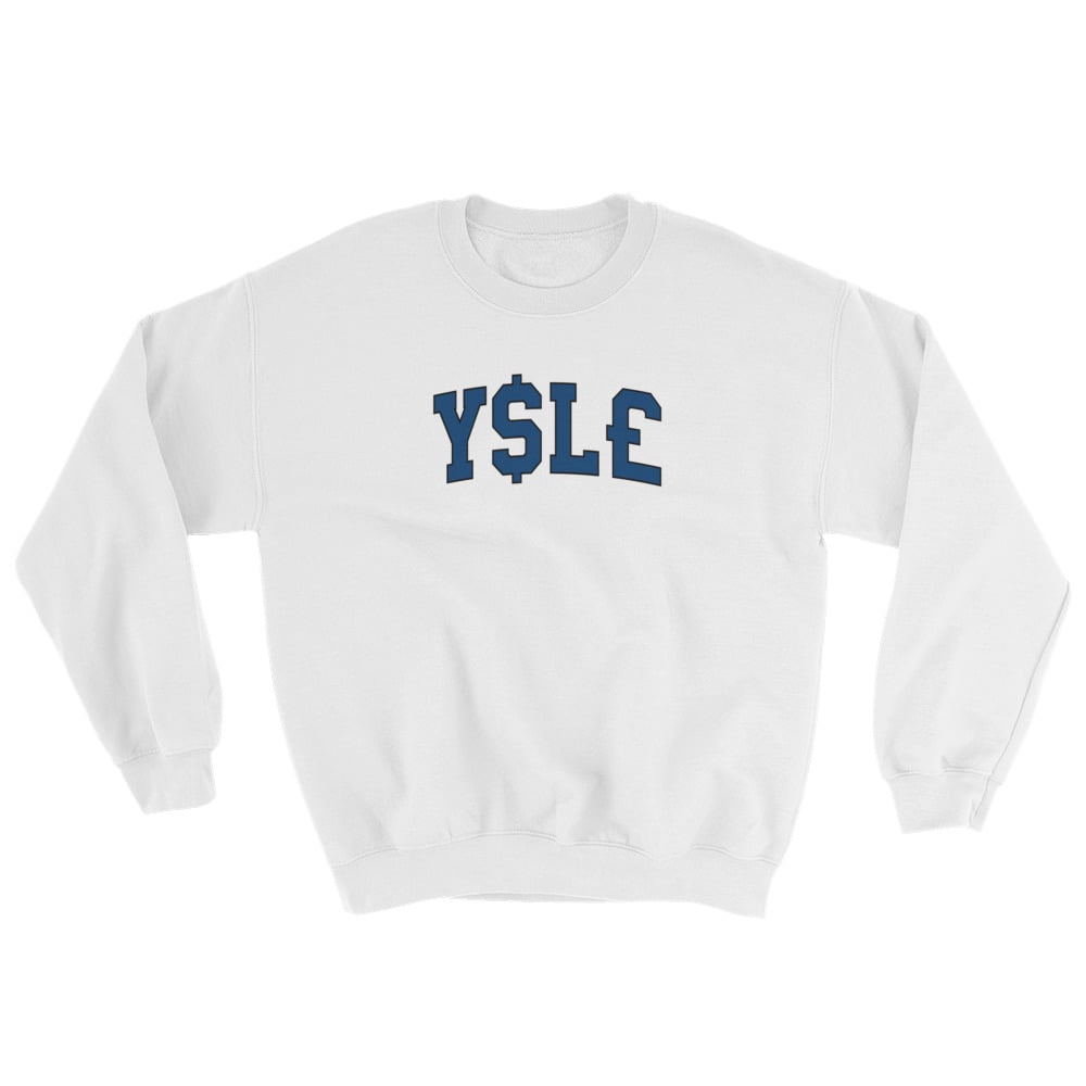 Yale white online sweatshirt