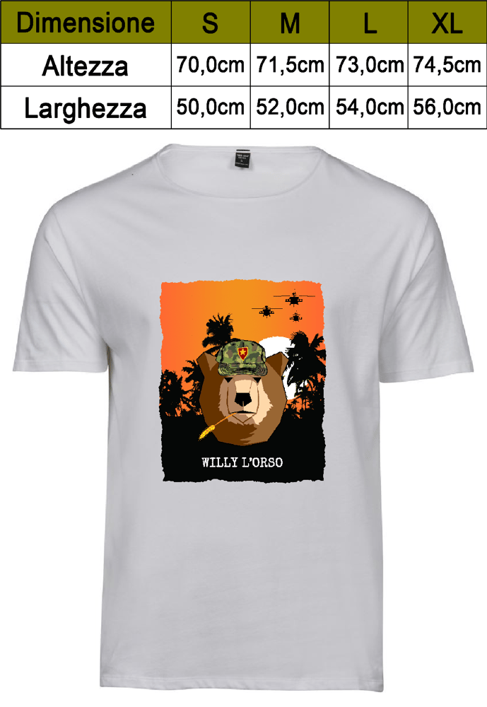 Image of ☠ Veteran Starter Pack: WILLY ☠ (1 T-Shirt + 2 Adesivi + 1 "Lettera dal Vietnam")