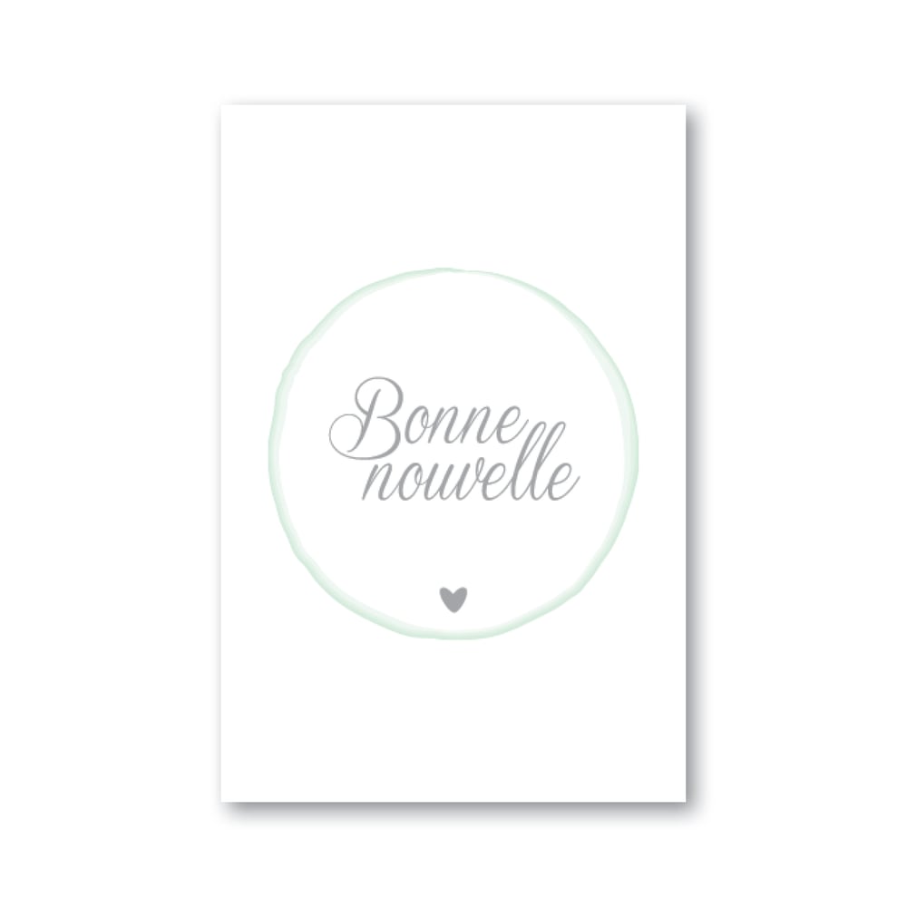 Image of Carte BONNE NOUVELLE (avec enveloppe)