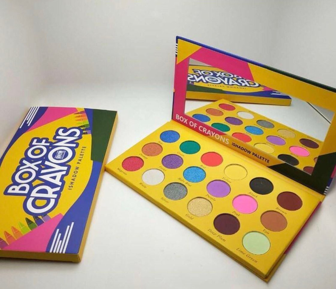 Image of Box of crayon eyeshadow palettes